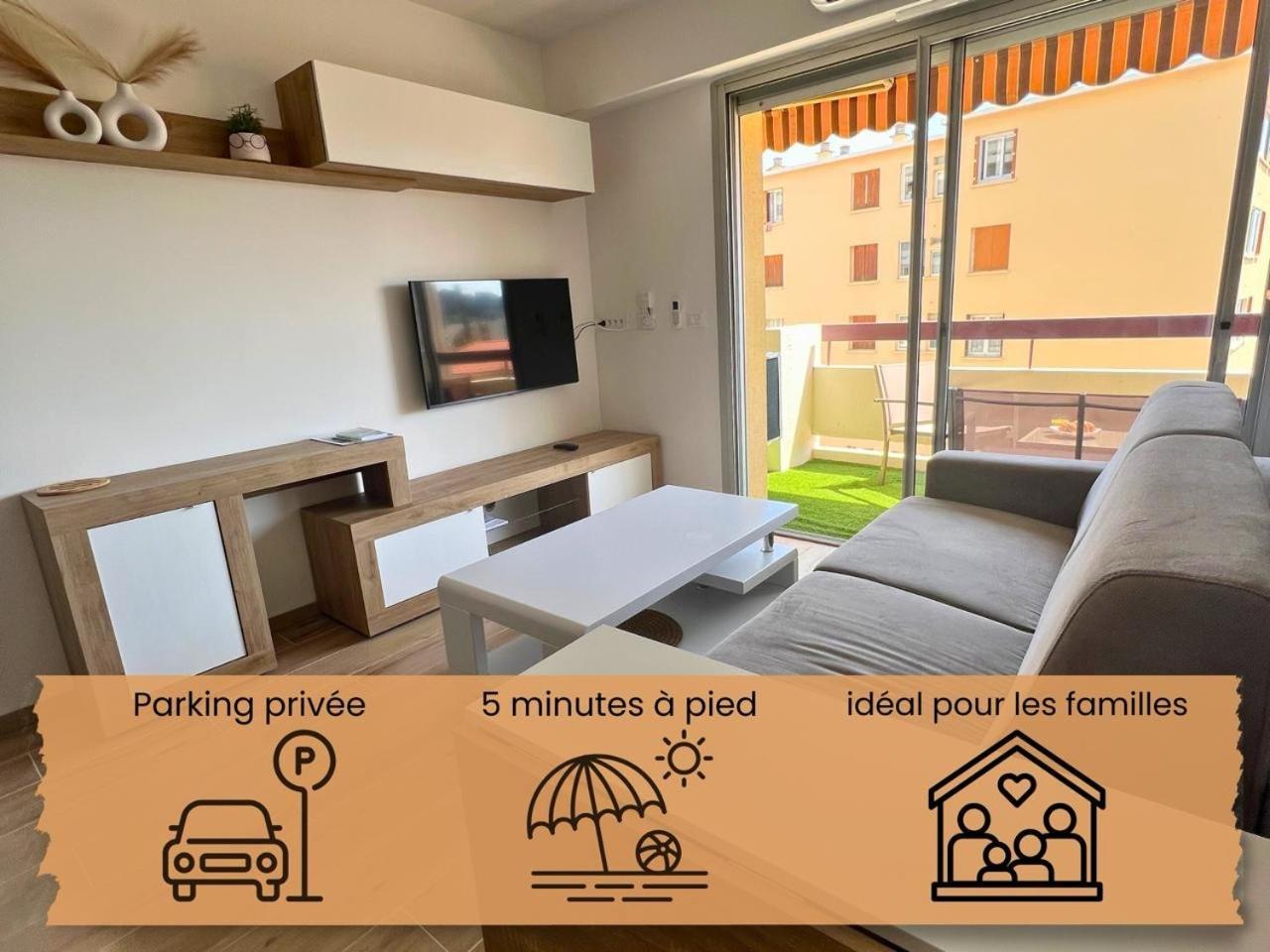 Studio Kialeo Pres De La Plage Avec Parking روكوبرُن كاب مارتي المظهر الخارجي الصورة